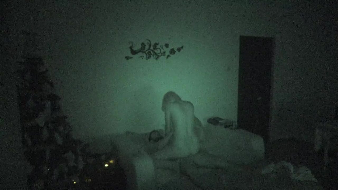wife caught on film at night