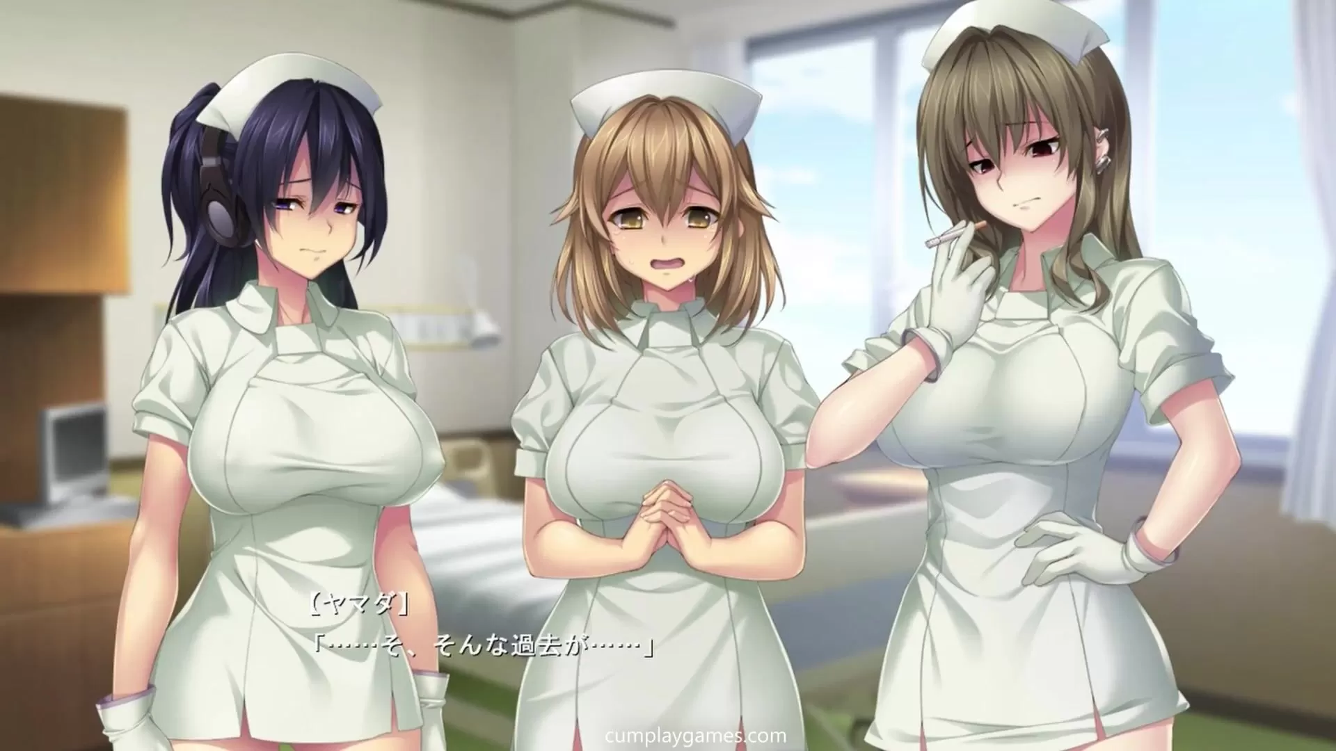 Cartoon Nurse Cum - Sperm Squeezing Hospital Ep 2 Part 19 Cum Inside Busty Nurse's Mouth watch  online